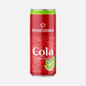 Напиток Черноголовка Кола Лайм-мята ж/б 0,33л