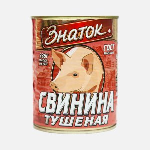 Свинина тушеная Знаток в/с ГОСТ ж/б 338г