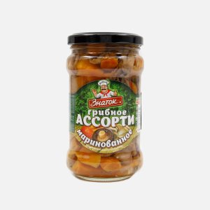 Ассорти Знаток грибное маринованное ст/б 280г