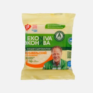 Сыр Эконива Колыбельский п/твердый 45% пл/уп 200г