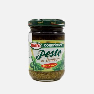 Соус Берни Песто для пасты с базиликом без чеснока ст/б 135г