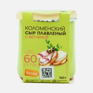 Сыр Коломенский плавленый с ветчиной 50% 140г
