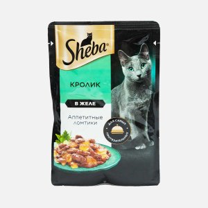 Корм Шеба Кролик в желе пауч 75г