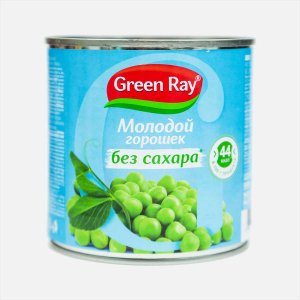 Горошек Грин Рэй зеленый без сахара ж/б 425мл