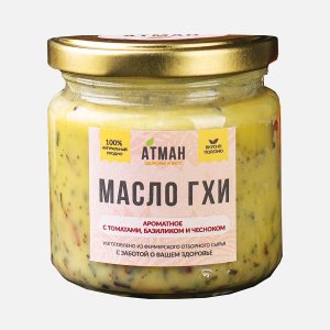 Масло Атман ГХИ ароматное с томатами/базиликом/чесноком 99%150г