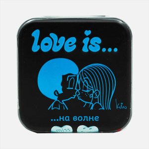 Конфеты Лав Из в форме сердца со вкусом мяты 20г