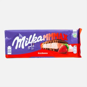 Шоколад Милка Мммакс молочный с клубникой 253г