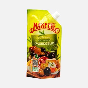 Майонез Махеевъ Оливковый 67% дой/пак 190-210г