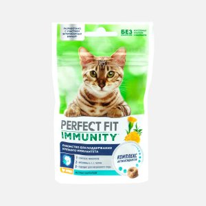 Лакомство д/кош ПерфектФит Иммунити курица/экстракт бархатцев 50г