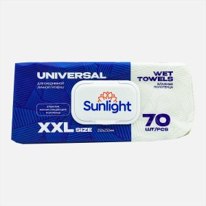 Полотенца Санлайт XXL влаж универсальные 70шт