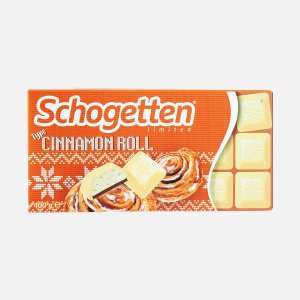 Шоколад Шогеттен белый с нач со вкус булочки с корицей/молоч 100г