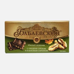 Шоколад Бабаевский темн с грец орех/клен сиропом 75г