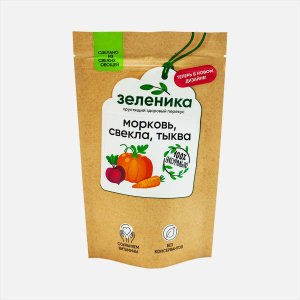 Морковь/свекла/тыква Зеленика Здоровый перекус сушен 50г