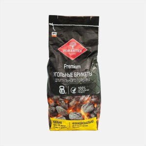 Брикеты Форестер древесно-угольные длит горения для розжига 1,8кг