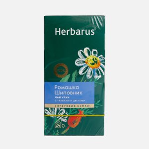 Чай Гербарус Улун Ромашка/шиповник 24пак 48г
