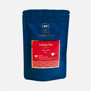 Чай Индиан Кап с экстрактами личи черный м/у 60г