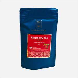 Чай Индиан Кап с экстрактами малины черный м/у 60г
