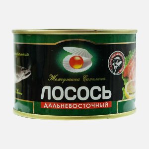 Лосось Жемчужина Сахалина дальневосточный ж/б 245г