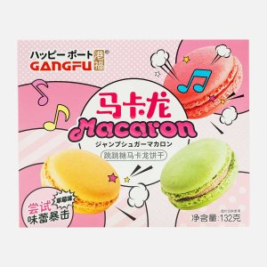 Печенье Ганг-Фу Макарон с клубничным вкусом 132г