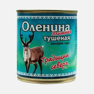 Оленина тушеная Традиции севера в/с ж/б 290г