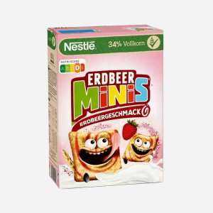 Завтрак Нестле Минис сухой с клубникой к/к 375г