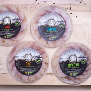 Омуль Арктика филе-ломтики х/к в/у 100г