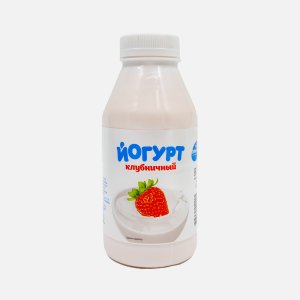 Йогурт Зеленый луг Клубничный 2.5% пл/б 340г