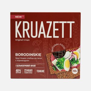 Хлебцы Круазетт тонкие бородинские с кориандром 200г