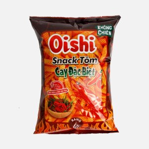 Чипсы Оиши супер острые со вкусом креветки 68г