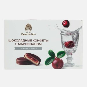 Набор конфет Сибирский кедр Клюква-водка с марципаном 220г