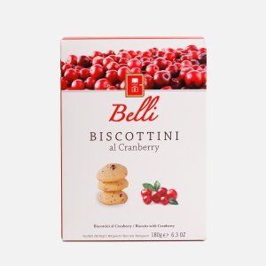 Печенье Бискоттифичио Белли с клюквой 180г