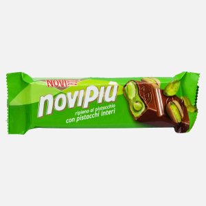 Батончик Нови с фисташковой начинкой в молоч шоколаде 35г