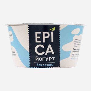 Йогурт Эпика Греческий натуральный без сахара 2.5% пл/ст 130г
