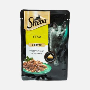 Корм Шеба Утка ломтики в соусе пауч 75г