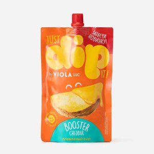 Сыр Виола плавл Дип Бустер Чеддер 45% дой/пак 180г