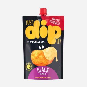 Сыр Виола плавл Дип Блэк Пеппер 45% дой/пак 180г