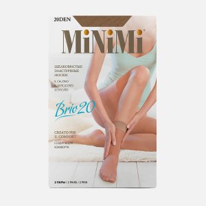 Носки Миними Брио 20 Неро 0 2пары 