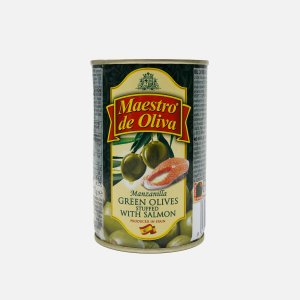 Оливки Маэстро де Олива с семгой ж/б 300г