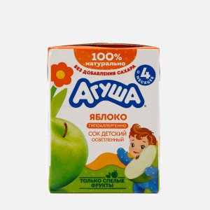 Сок Агуша Яблоко осветл с 4мес 200мл
