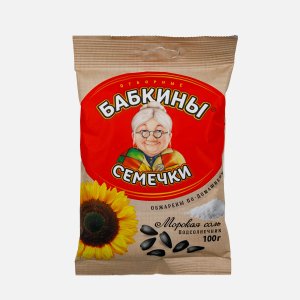 Семечки Бабкины семечки жареные солёные 100г