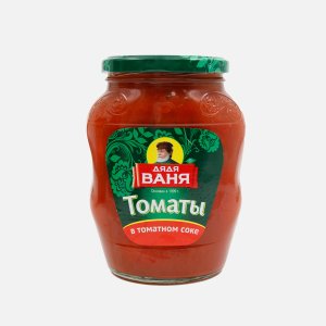 Томаты Дядя Ваня неочищенные в с/с ст/б 680г