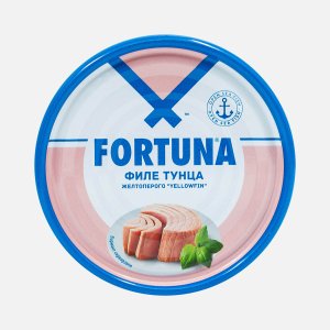 Тунец Фортуна филе в собственном соку ж/б 185г