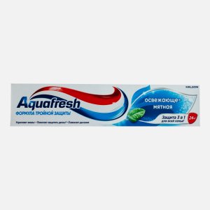 Зубная паста Аквафреш Освежающ мятная к/к 100мл
