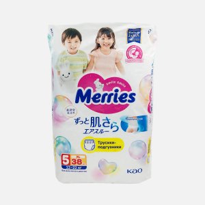 Трусики Меррис для детей большие 12-22кг 36-38шт