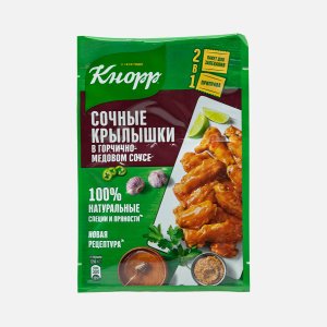 Смесь Кнорр На второе Сочные крылья в горчично-медовом соусе 23г